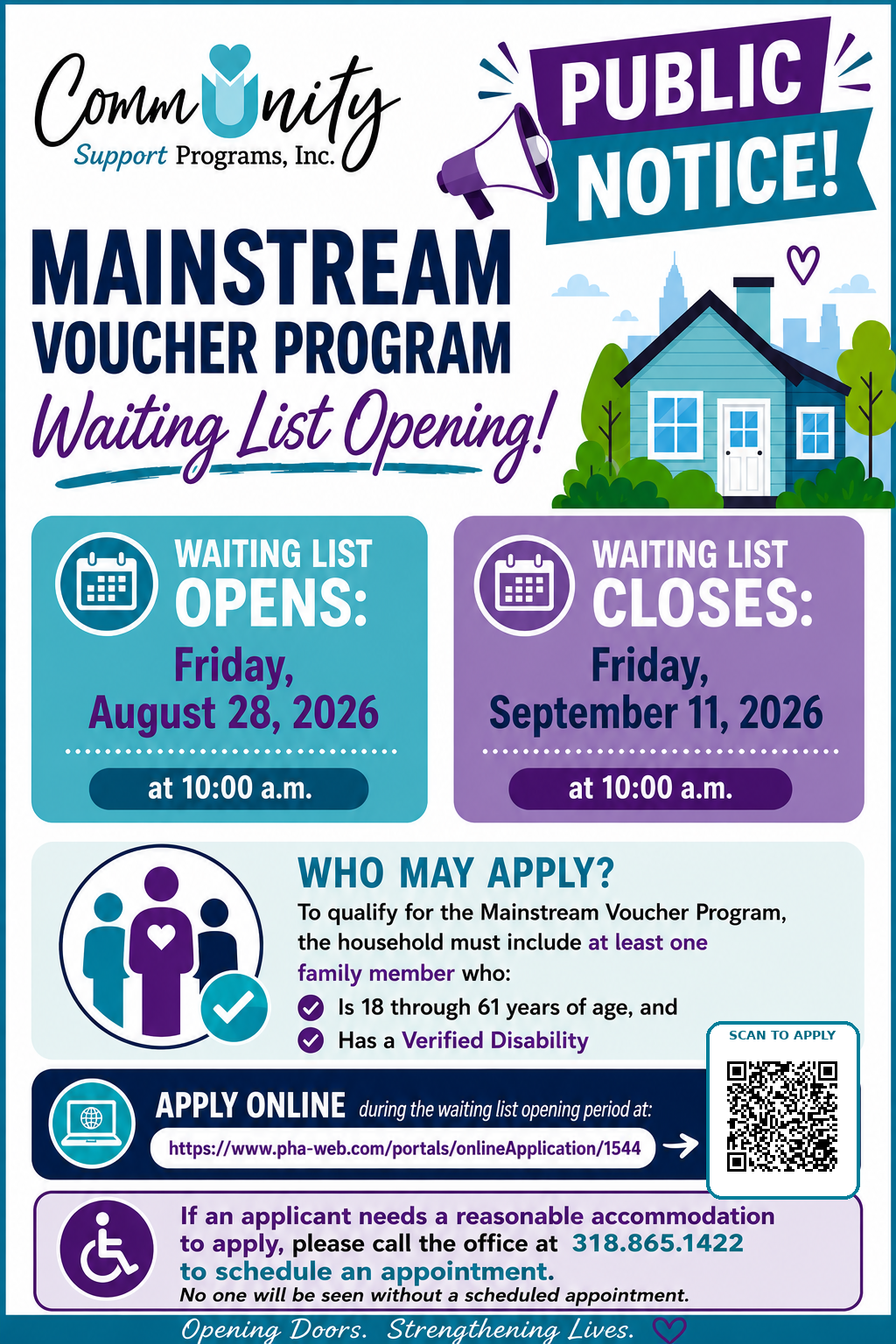 Featured image for “Waiting List Opening for our Mainstream Voucher Program”